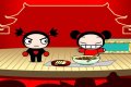 Elige a unos de los personajes que estan oscuros mirando a Pucca y a Garu. Cada personaje aporta algo para que Pucca pueda besar a Garu de diferentes maneras. - 80107 visitas