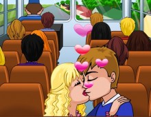 Besandose En El Bus